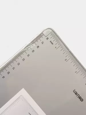 Metall papka - planshet "Deli" ustki qisqich (Art.- 64504) Kulrang