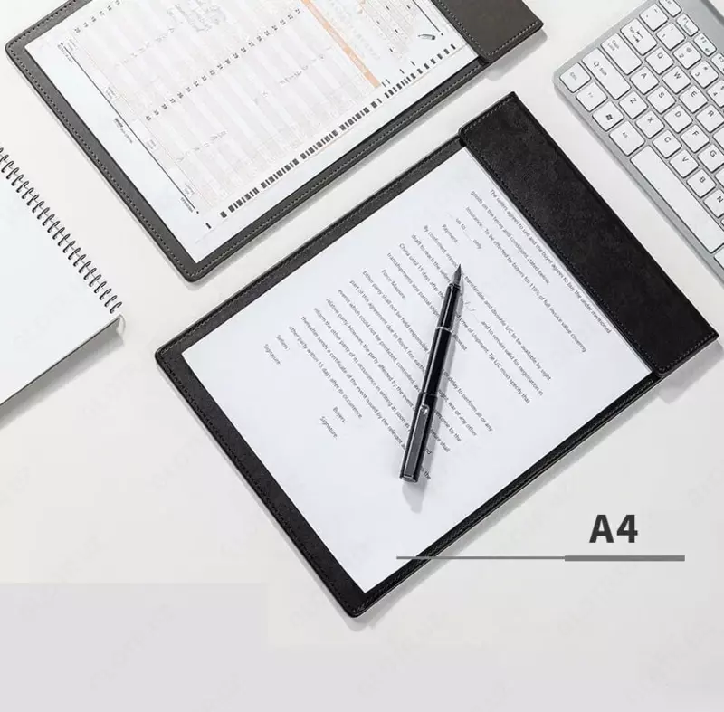 Папка - планшет "Deli" верхний магнитный зажим (Арт.- 64506) Коричневая