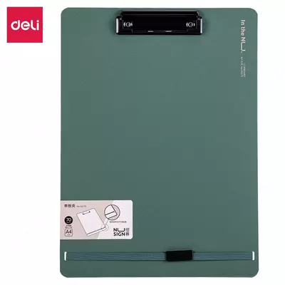 Папка - планшет "Deli Nusign 179" верхний зажим (Арт.- 179-NS-gn) Зеленая