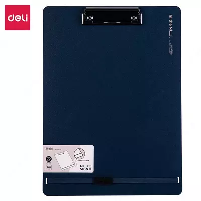 Папка - планшет "Deli Nusign 179" верхний зажим (Арт.- 179-NS-bl) Синяя