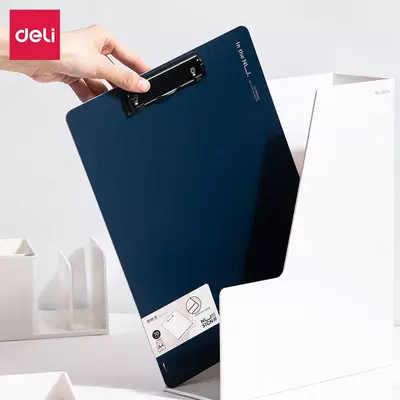 Папка - планшет "Deli Nusign 179" верхний зажим (Арт.- 179-NS-bl) Синяя