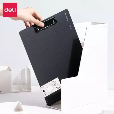 Папка - планшет "Deli Nusign 179" верхний зажим (Арт.- 179-NS-bk) Черная
