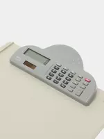 Папка - планшет "Deli" верхний зажим-калькулятор (Арт.- 9259) Бежевая - 75 000 сум
