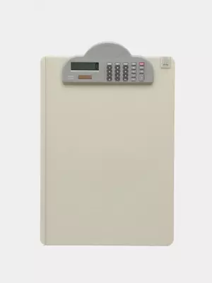 Папка - планшет "Deli" верхний зажим-калькулятор (Арт.- 9259) Бежевая