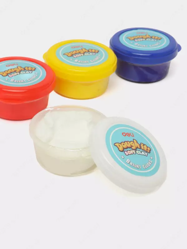 Художественный пластилин "Deli Ultra Soft Clay" 4 шт. (Арт. - 85000-ED)