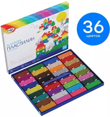 Художественный пластилин Гамма "Классический" 36 шт. (Арт. - 281037)