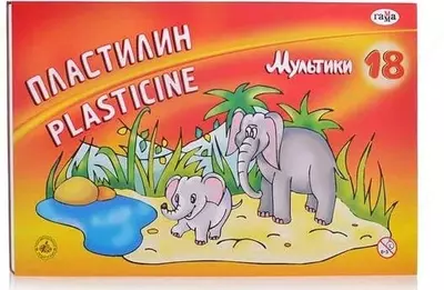 Художественный пластилин Гамма "Мультики" 18 шт. (Арт. - 280028)