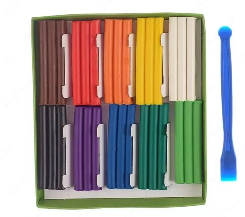 Художественный восковой пластилин Гамма "Пчелка" 10 шт. (Арт. - 280031Н)