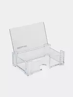 Подставка для визиток "Deli" пластиковый (Арт. - 7621) Прозрачный