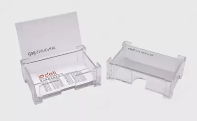 "Deli" plastik vizitkalari uchun stend (Art. - 7621) Shaffof