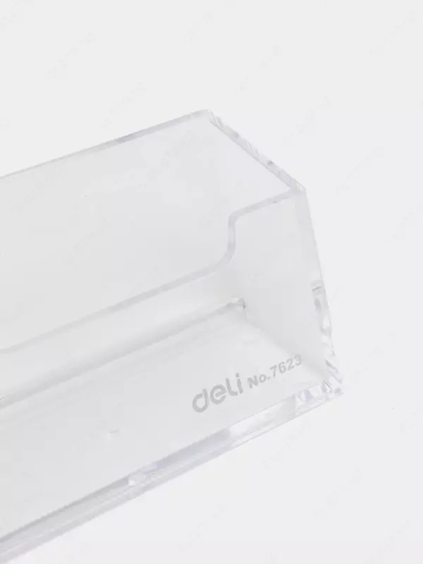 "Deli" plastik vizitkalar uchun stend (Art. - 7623) Shaffof