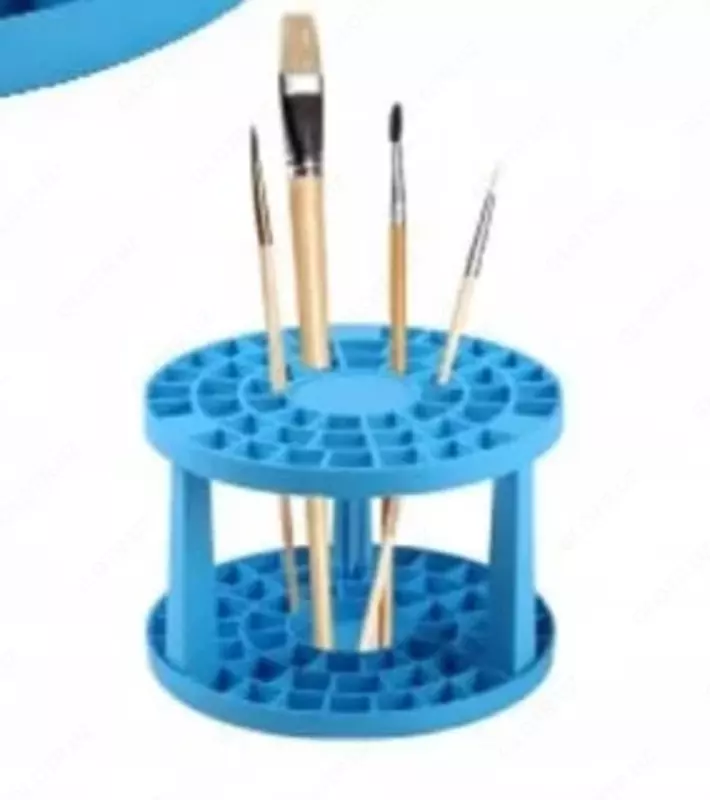 Подставка для кистей "Стамм" пластиковая (Арт. - ПК102) Голубая