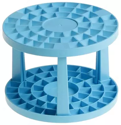 Подставка для кистей "Стамм" пластиковая (Арт. - ПК102) Голубая