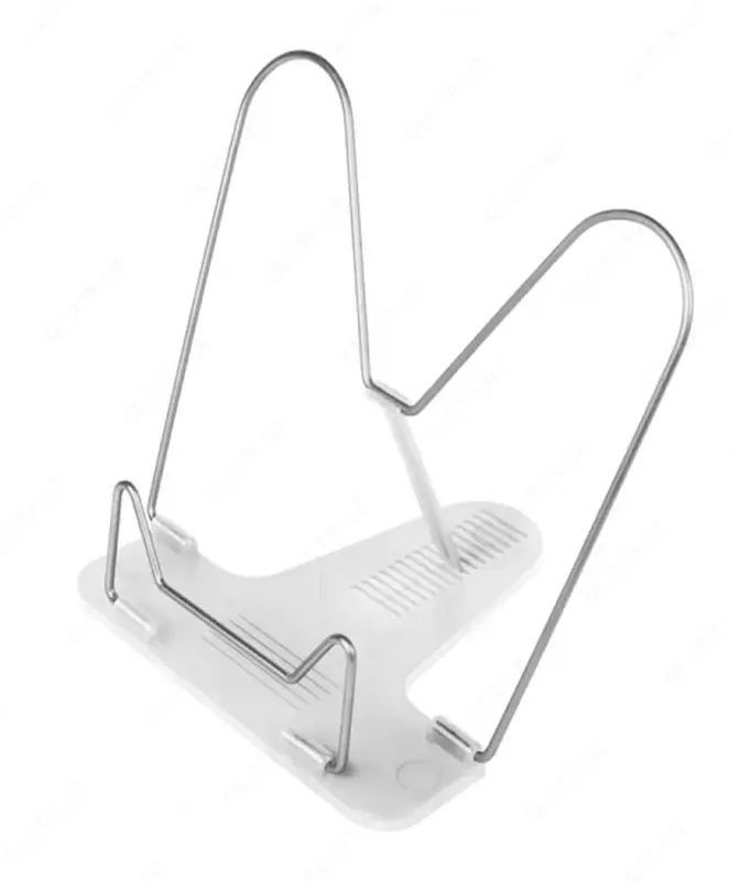 Подставка для книг Стамм "Crystal" металлическая (Арт. - ПК33) Белая