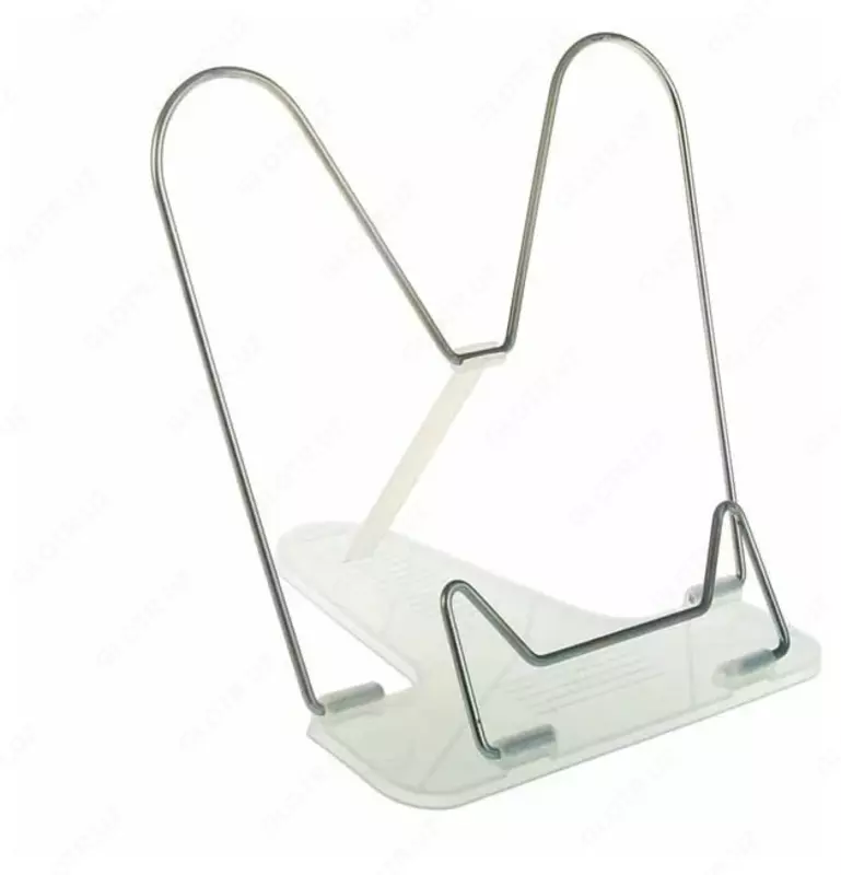 Подставка для книг Стамм "Crystal" металлическая (Арт. - ПК33) Белая
