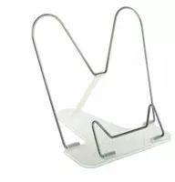 Подставка для книг Стамм "Crystal" металлическая (Арт. - ПК33) Белая - 14 000 сум