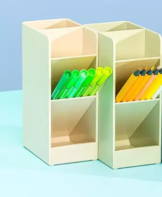 Подставка для ручек "Deli" пластиковая (Арт. - 8940-wt) Белая