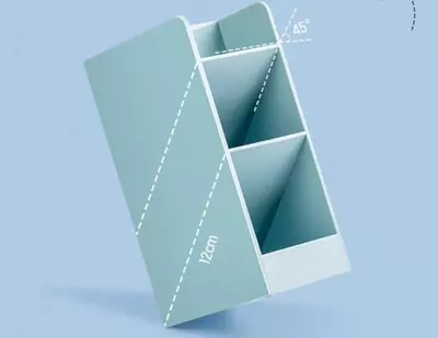 Подставка для ручек "Deli" пластиковая (Арт. - 8940-bl) Голубая