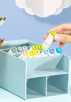 Подставка для ручек "Deli" пластиковая (Арт. - 8941-bl) Голубая - 21 000 сум