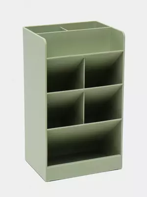 Подставка для ручек "Deli" пластиковая (Арт. - 8939-gn) Зеленая