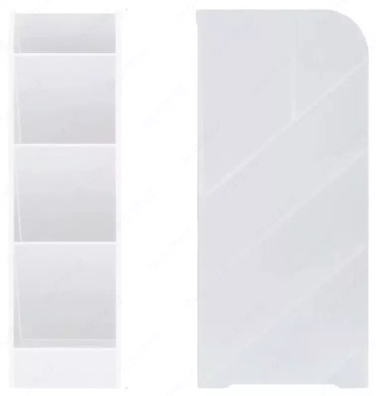 Подставка для ручек "Deli" пластиковая (Арт. - 8932-pk) Прозрачно/белая