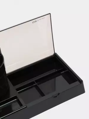 Yozuv asboblari uchun stend "Deli" plastmassa (Art. - 903) Qora