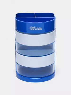 Подставка для письменных принадлежностей "Deli" пластиковая (Арт. - 904) Ассорти