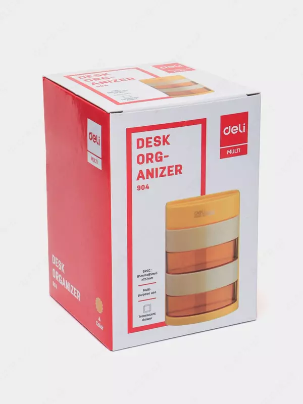Подставка для письменных принадлежностей "Deli" пластиковая (Арт. - 904) Ассорти