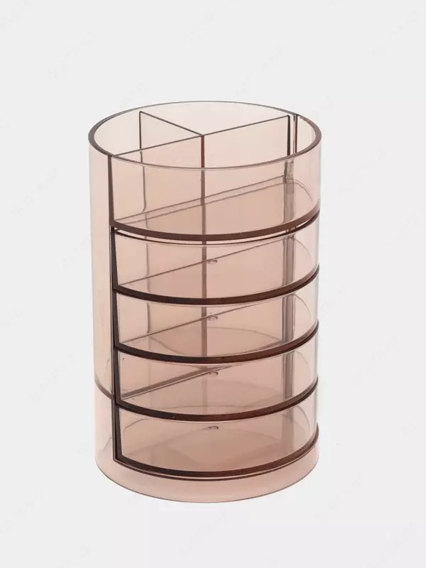 Yozuv asboblari uchun stend "Deli" plastmassa (Art. - 906) Jigarrang