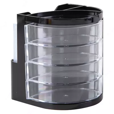 Yozuv asboblari uchun stend "Deli" plastmassa (Art. - 9133) Qora