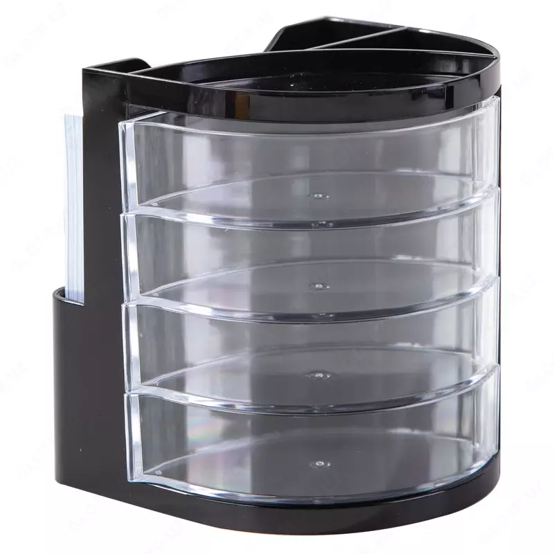 Yozuv asboblari uchun stend "Deli" plastmassa (Art. - 9133) Qora