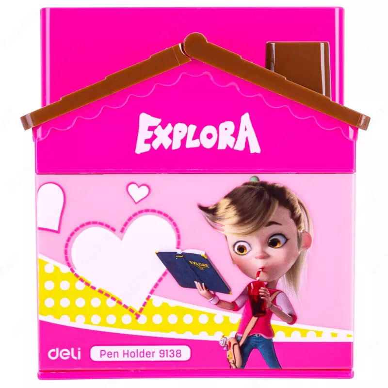 Подставка для мелких канцтоваров "Deli Explora" пластиковая (Арт. - 9138) Ассорти