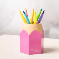 Подставка - стакан для ручек и карандашей "Deli" пластиковая (Арт. - 9145) Ассорти - 28 500 сум