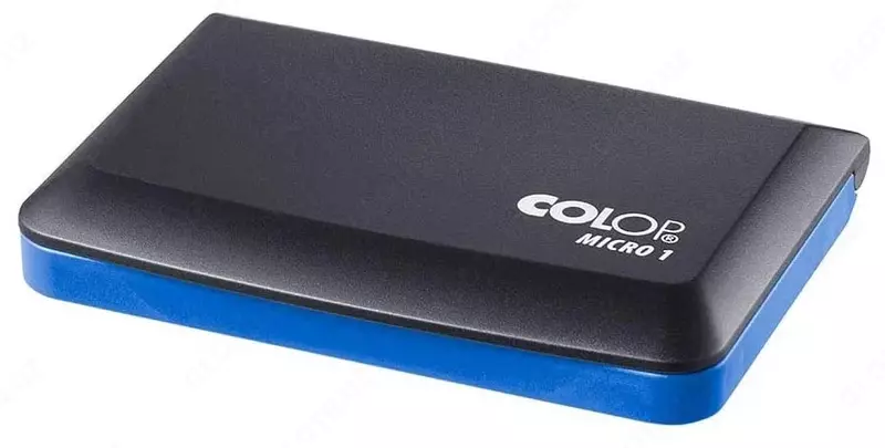 Канцелярская штемпельная подушка "Colop Micro 1" 90 х 50 мм (Арт. - 109639) Синяя