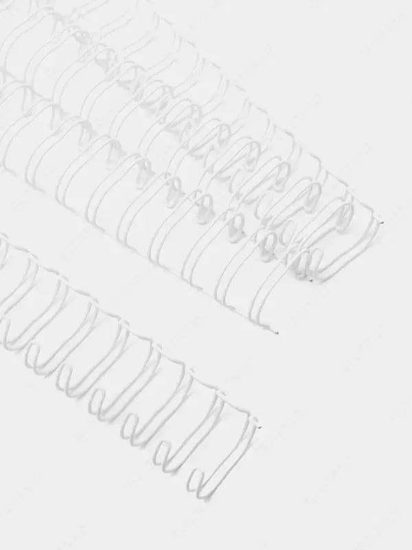 Металлическая Пружина для переплета "Bindi" 11,1 мм, 100 шт (Арт. - 111-WBwt) Белая