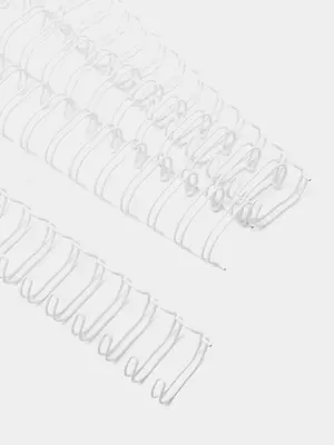 Металлическая Пружина для переплета "Bindi" 11,1 мм, 100 шт (Арт. - 111-WBwt) Белая