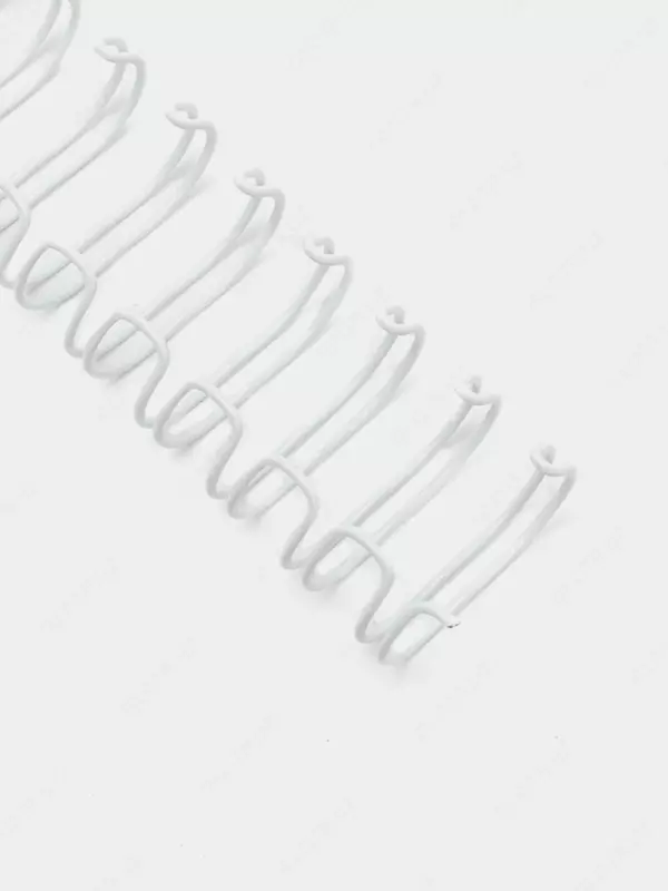 Металлическая Пружина для переплета "Bindi" 12.7 мм, 100 шт (Арт. - 127-WBwt) Белая