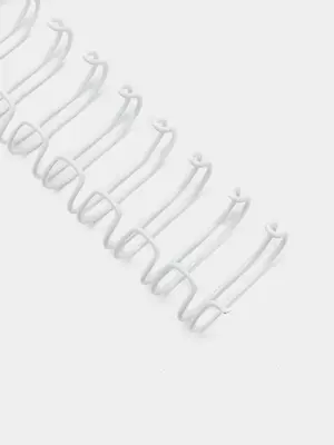 Металлическая Пружина для переплета "Bindi" 12.7 мм, 100 шт (Арт. - 127-WBwt) Белая