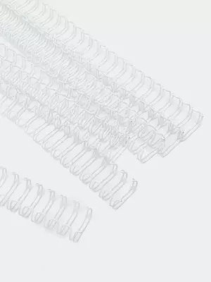 Металлическая Пружина для переплета "Bindi" 12.7 мм, 100 шт (Арт. - 127-WBwt) Белая