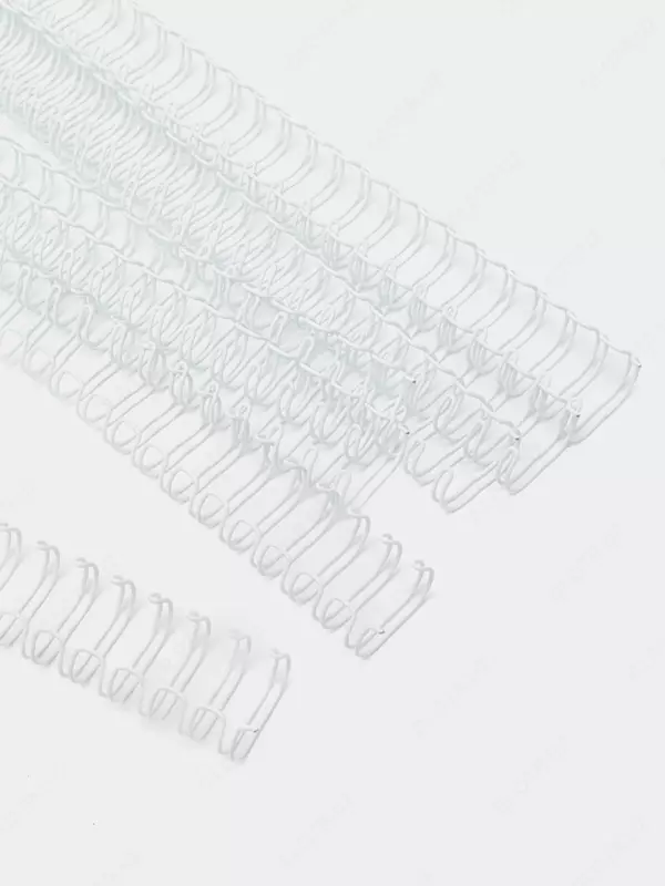 Металлическая Пружина для переплета "Bindi" 12.7 мм, 100 шт (Арт. - 127-WBwt) Белая