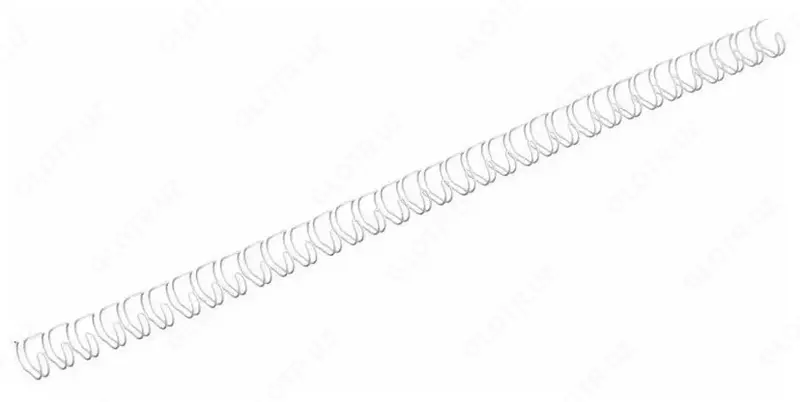 Металлическая Пружина для переплета "Bindi" 7.9 мм, 100 шт (Арт. - 79-WBwt) Белая