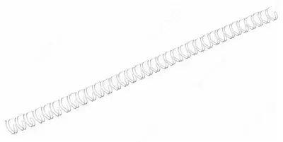 Металлическая Пружина для переплета "Bindi" 7.9 мм, 100 шт (Арт. - 79-WBwt) Белая