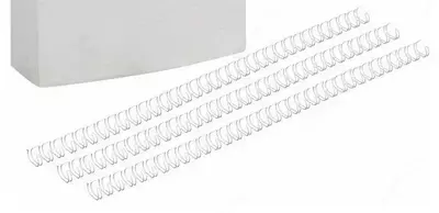 Металлическая Пружина для переплета "Bindi" 7.9 мм, 100 шт (Арт. - 79-WBwt) Белая