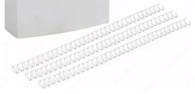 Металлическая Пружина для переплета "Bindi" 7.9 мм, 100 шт (Арт. - 79-WBwt) Белая
