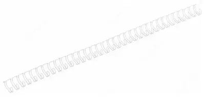 Металлическая Пружина для переплета "Bindi" 9.5 мм, 100 шт (Арт. - 95-WBwt) Белая