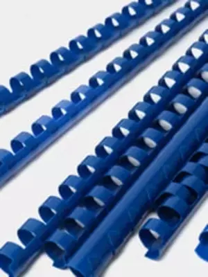 Пластиковая Пружина для переплета "Bindi" 12 мм, 100 шт (Арт. - 12-GRbl) Синяя