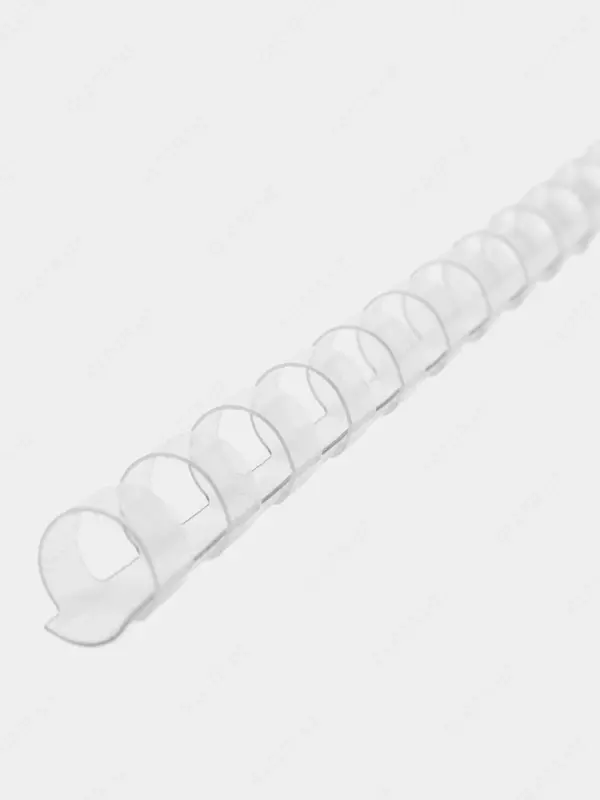 Пластиковая Пружина для переплета "Bindi" 12 мм, 100 шт (Арт. - 12-GRcl) Прозрачная