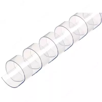 Пластиковая Пружина для переплета "Bindi" 20 мм, 100 шт (Арт. - 20-GRcl) Прозрачная