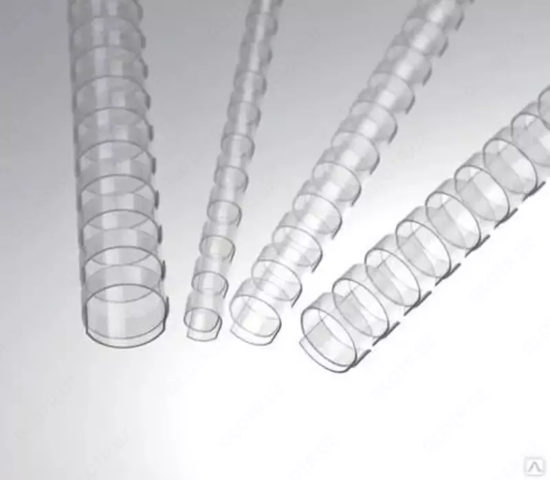 Пластиковая Пружина для переплета "Bindi" 20 мм, 100 шт (Арт. - 20-GRcl) Прозрачная