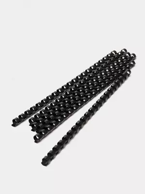 Пластиковая Пружина для переплета "Bindi" 20 мм, 100 шт (Арт. - 20-GRbk) Черная